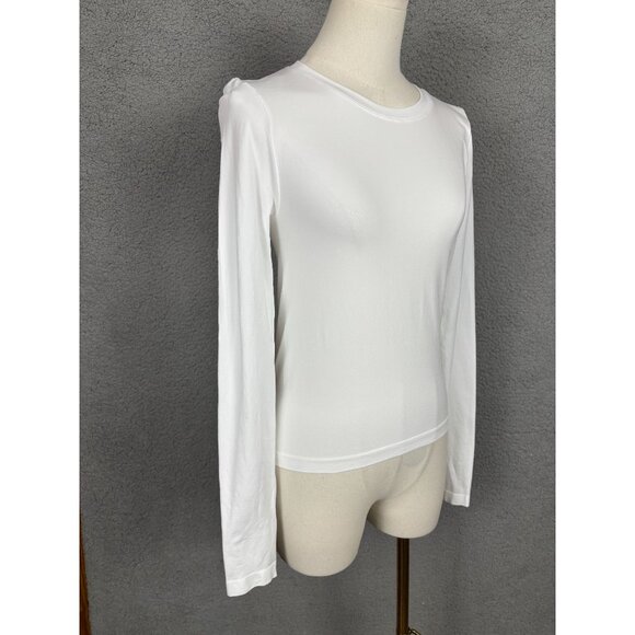 And Now This Women's Long-Sleeve Seamless Crewneck Top Medium/Large White NWT's. - Picture 3 of 8